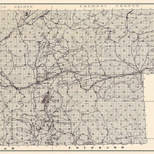 Carte du comté de Sweetwater, Wyoming, 1937