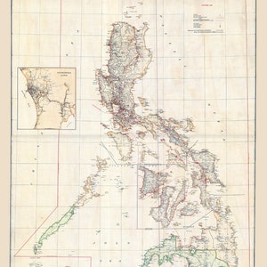 1902 Karte der Philippinen