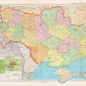 1939 Map of Ukraine
