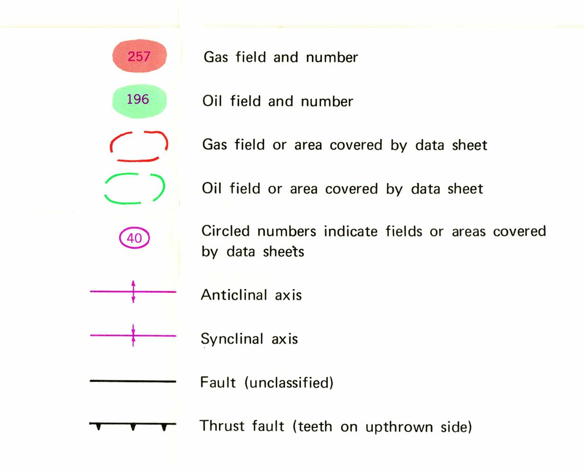1970 Map of West Virginia Oil and Gas Well Fields Etsy