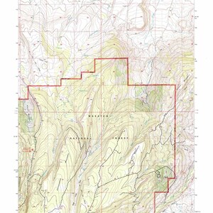 1998 Topo Karte des Tafelbergs Wyoming WY Wasatch Forest