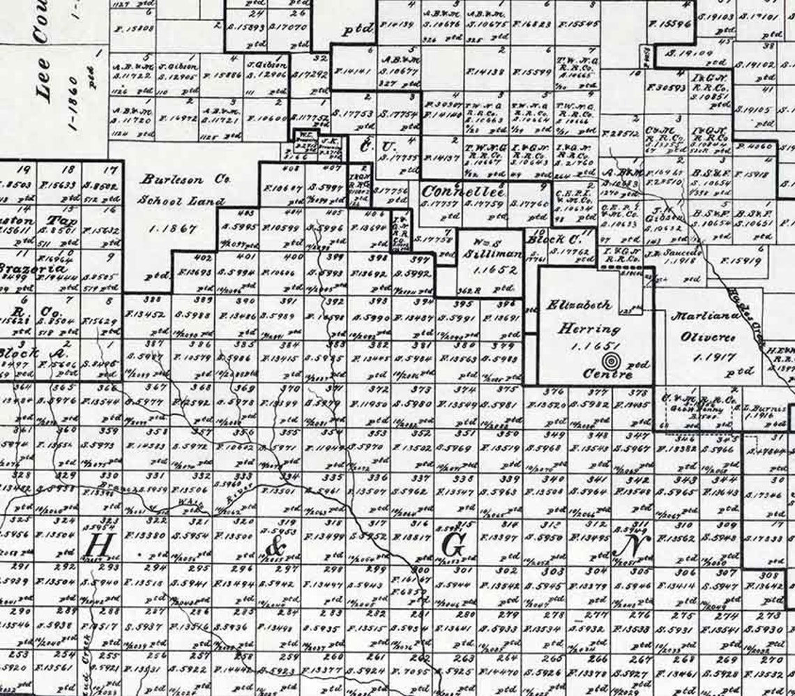 1891 Farm Line Map of Dickens County Texas Etsy