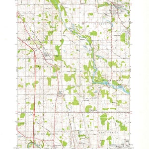 1978 Mapa topográfico de Mishicot Wisconsin Quad