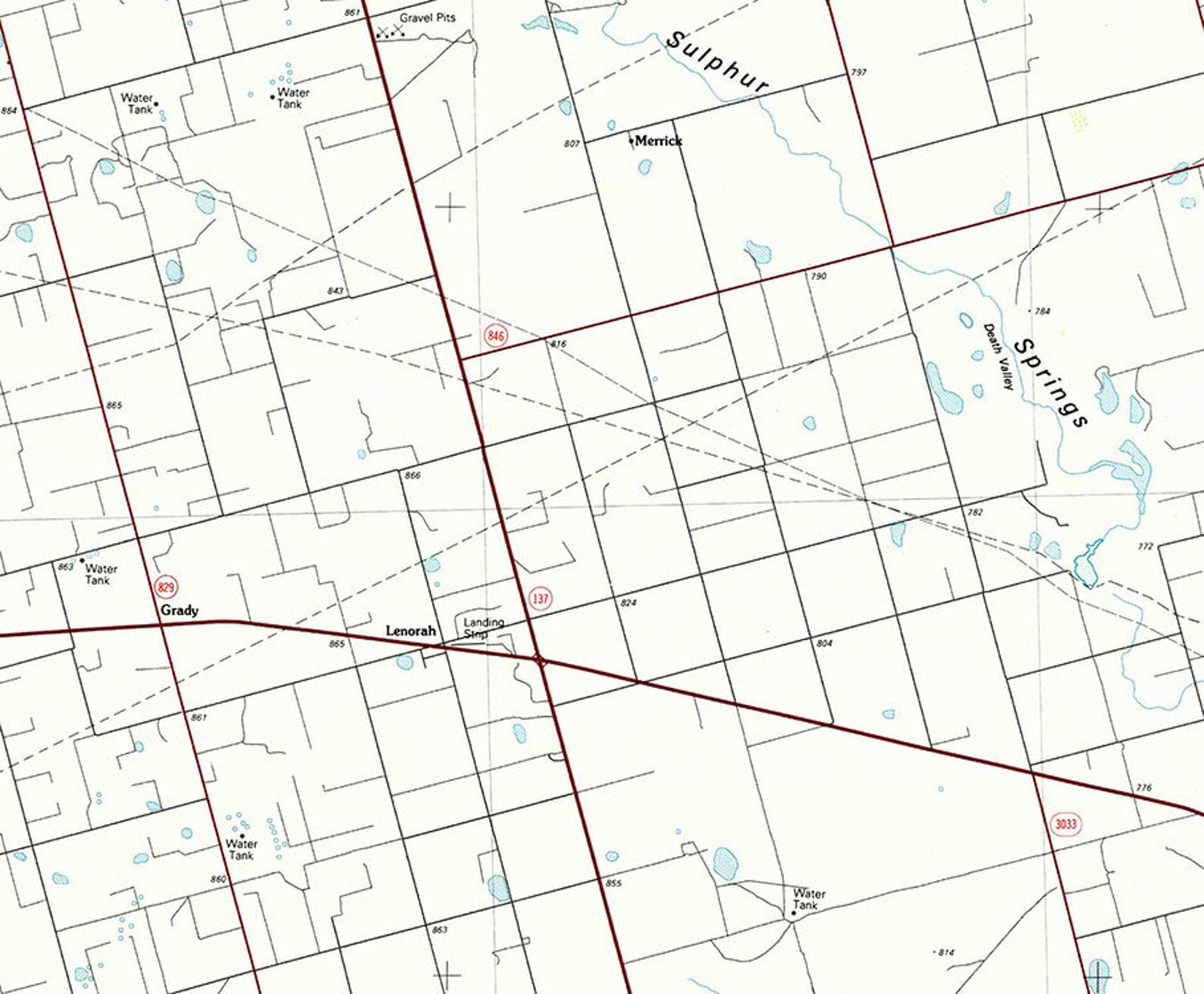 1986 Topo Map of Big Spring Texas Brown Coahoma Staton Etsy