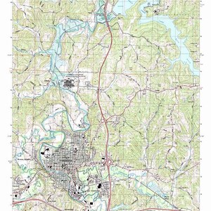1994 Topo Map of Cambridge Ohio Quadrangle Salt Fork Lake