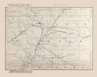 Jackson County Wi Plat Map Jackson County | Etsy Ireland