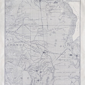 Kaart uit 1908 van de San Luis Valley Alamosa County Colorado