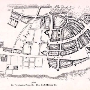 1695 Map of New York City New York