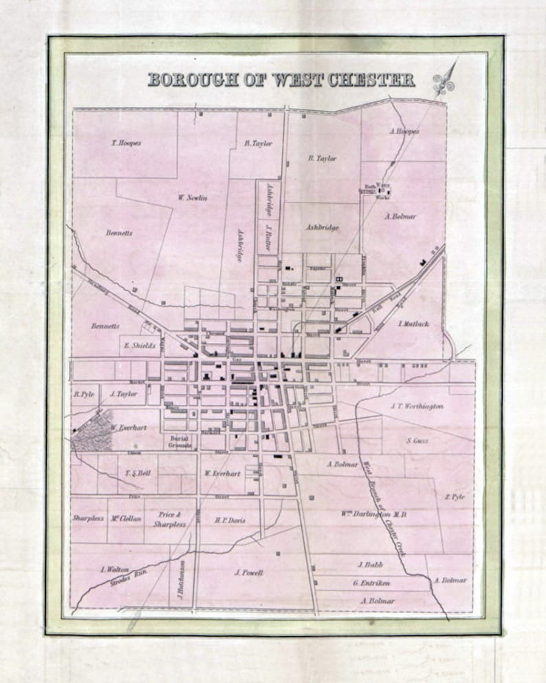 Map Of West Chester Pa Maping Resources