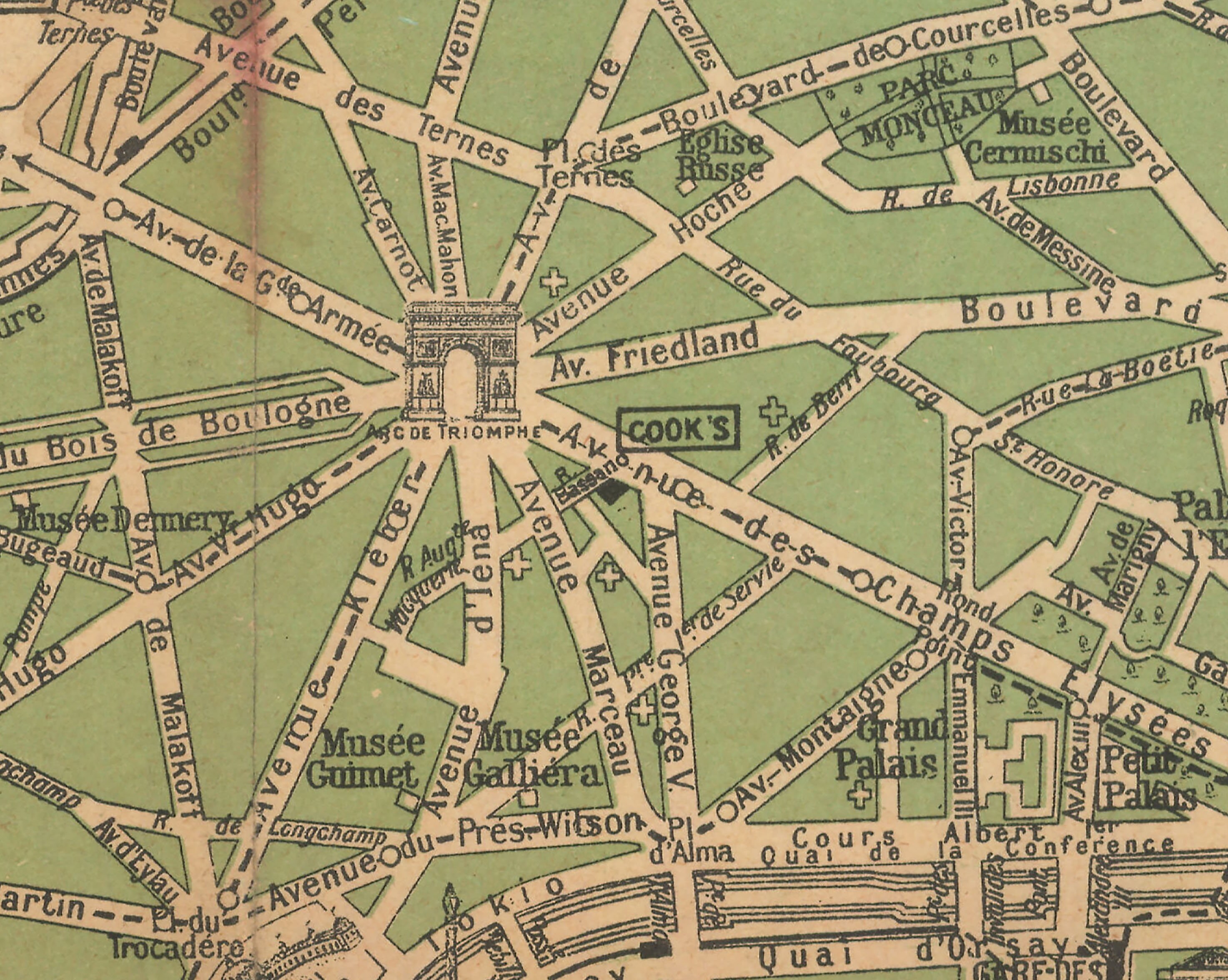 1920 Map of Paris France - Etsy