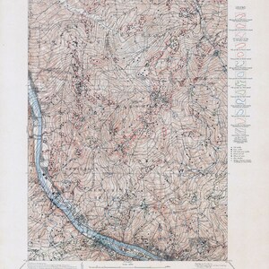 1910 Oil & Gas Well Map of the Sewickley Quad Allegheny County Pennsylvania