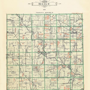 1914 Map of Reily Township Butler County Ohio