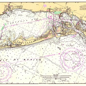 1996 Seekarte Karte von Sarasota Bay Florida