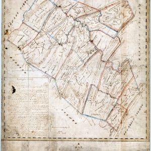 1816 Kaart van Huntingdon County, Pennsylvania