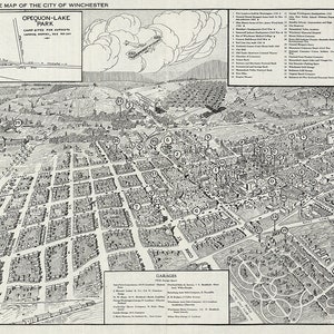1926 Panoramakarte von Winchester, Virginia