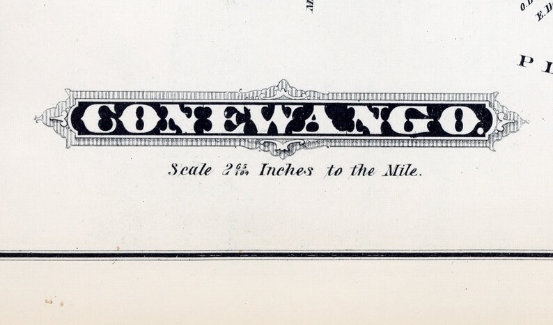 1878 Map of Conewango Township Warren County Pennsylvania Etsy