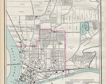 Parkersburg Wv River City Jewelry Pawn 1897 Map Of Parkersburg