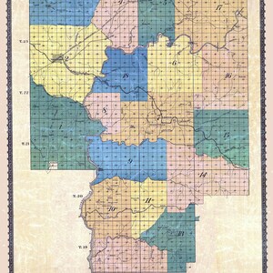 1885-Karte von Talpoosa County, Alabama