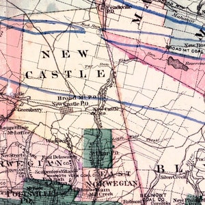 1875 Map of Schuylkill County Pennsylvania image 3