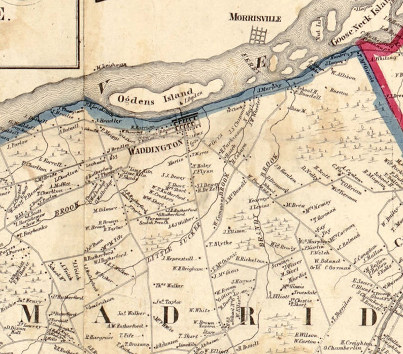 1858 Map of Saint Lawrence County - Il 794xN.1056809385 Ofpk