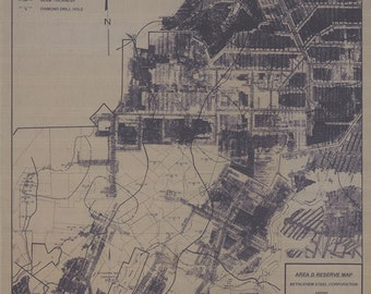 1993 Coal Mine Map of Bethlehem Steel Corporation Johnstown Cambria County Pa