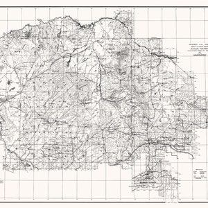 Mapa de 1937 do país Navajo