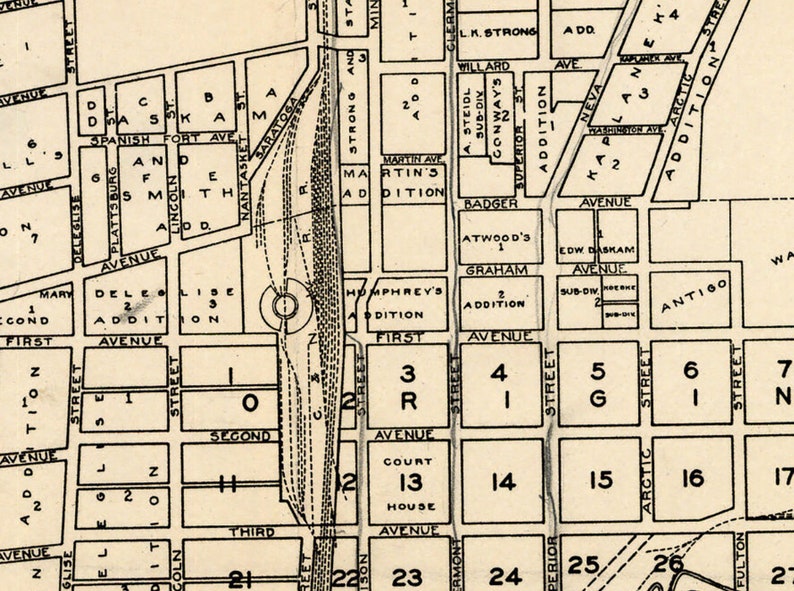 1926 City Map of Antigo Wisconsin - Etsy