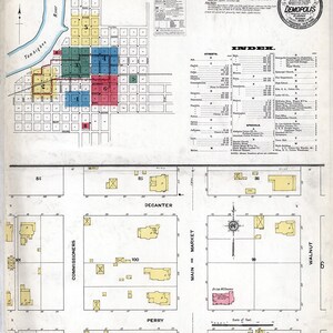 1909 Stadtplan von Demopolis Marengo County, Alabama