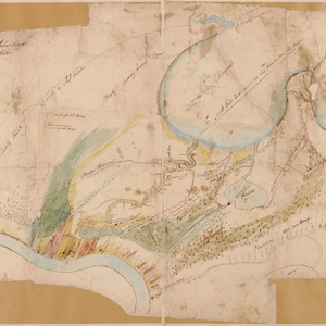 Carte de la Nouvelle-Orléans, Louisiane et plantations de 1815