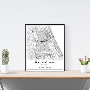 Palm Coast Florida-kaart
