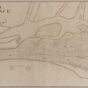 1898 Mapa de la isla Cumberland Georgia