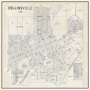 1892 Stadtplan von Collinsville, Madison County, Illinois