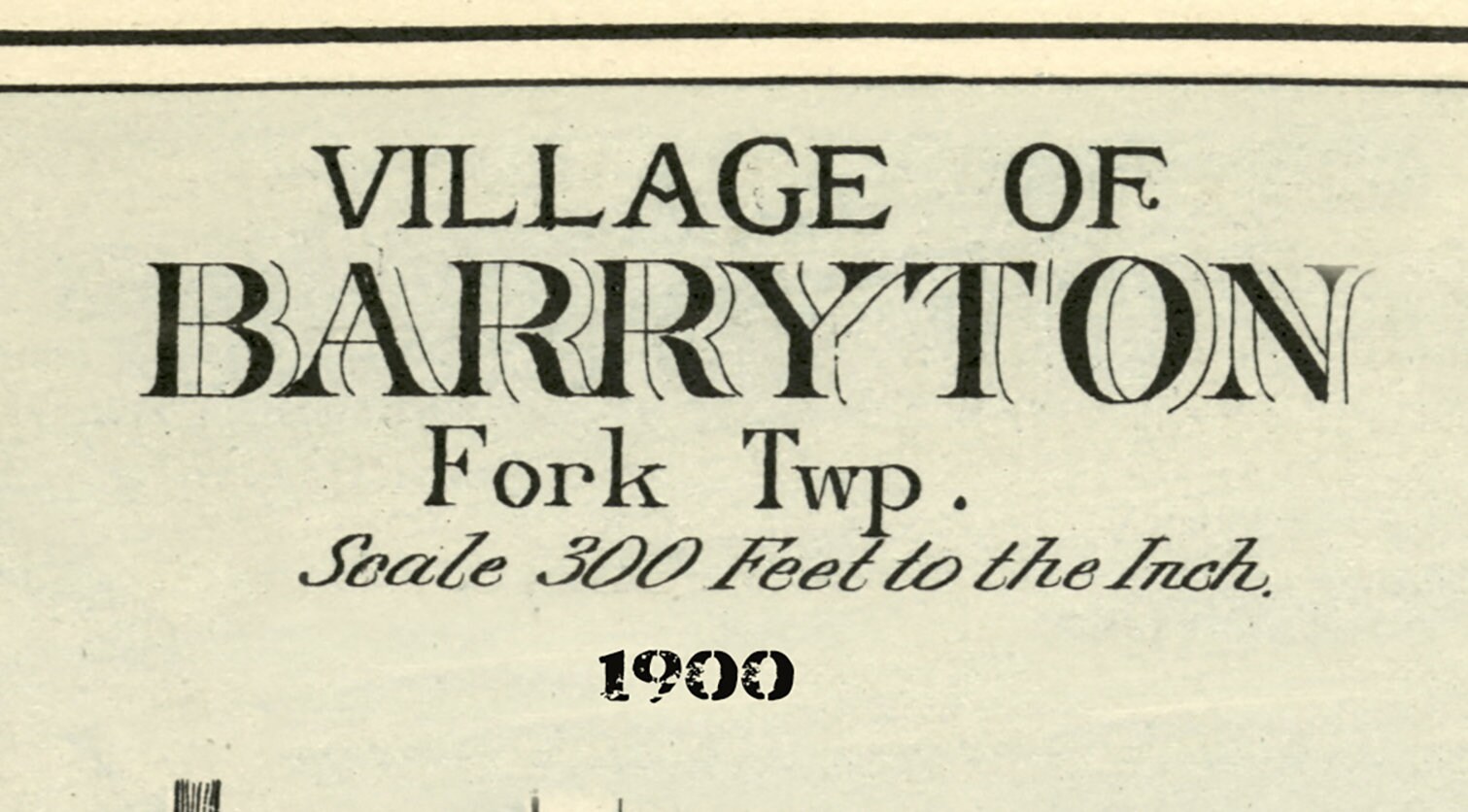 1900 Map of Barryton Mecosta County Michigan - Etsy