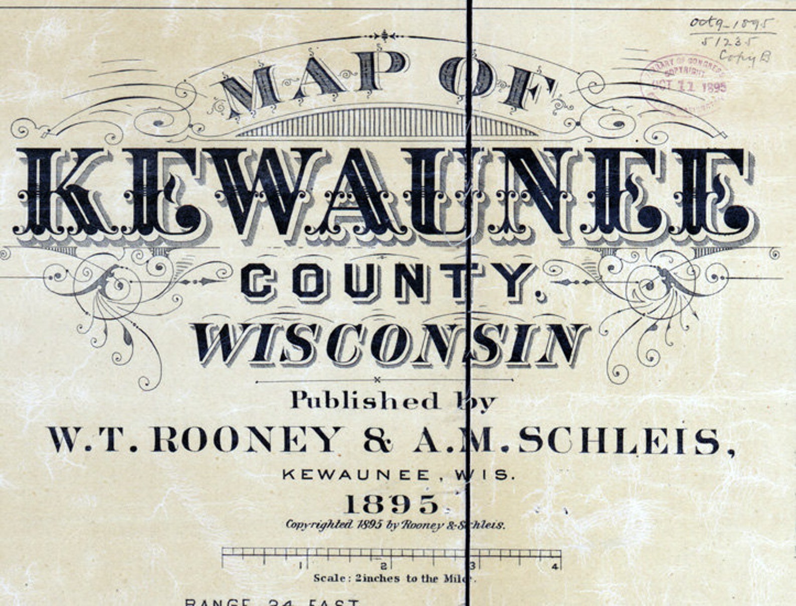 1895 Map of Kewaunee County Wisconsin Ahnapee Etsy