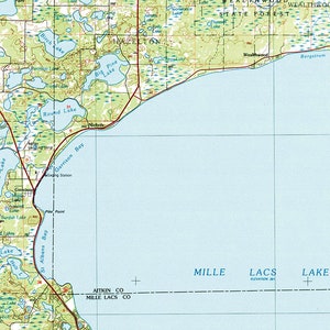 1985 Topo Map of Mille Lacs Lake - Il 300x300.1762258540 1liv