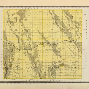 1875 年アイオワ州チカソー郡の地図