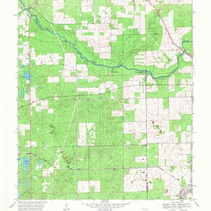 Carte topographique de High Springs en Floride 1969