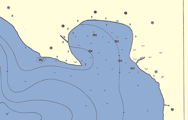 1953 Map of Long Lake Ionia County Michigan Etsy