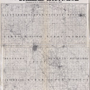 1900 Map of Buchanan County Iowa
