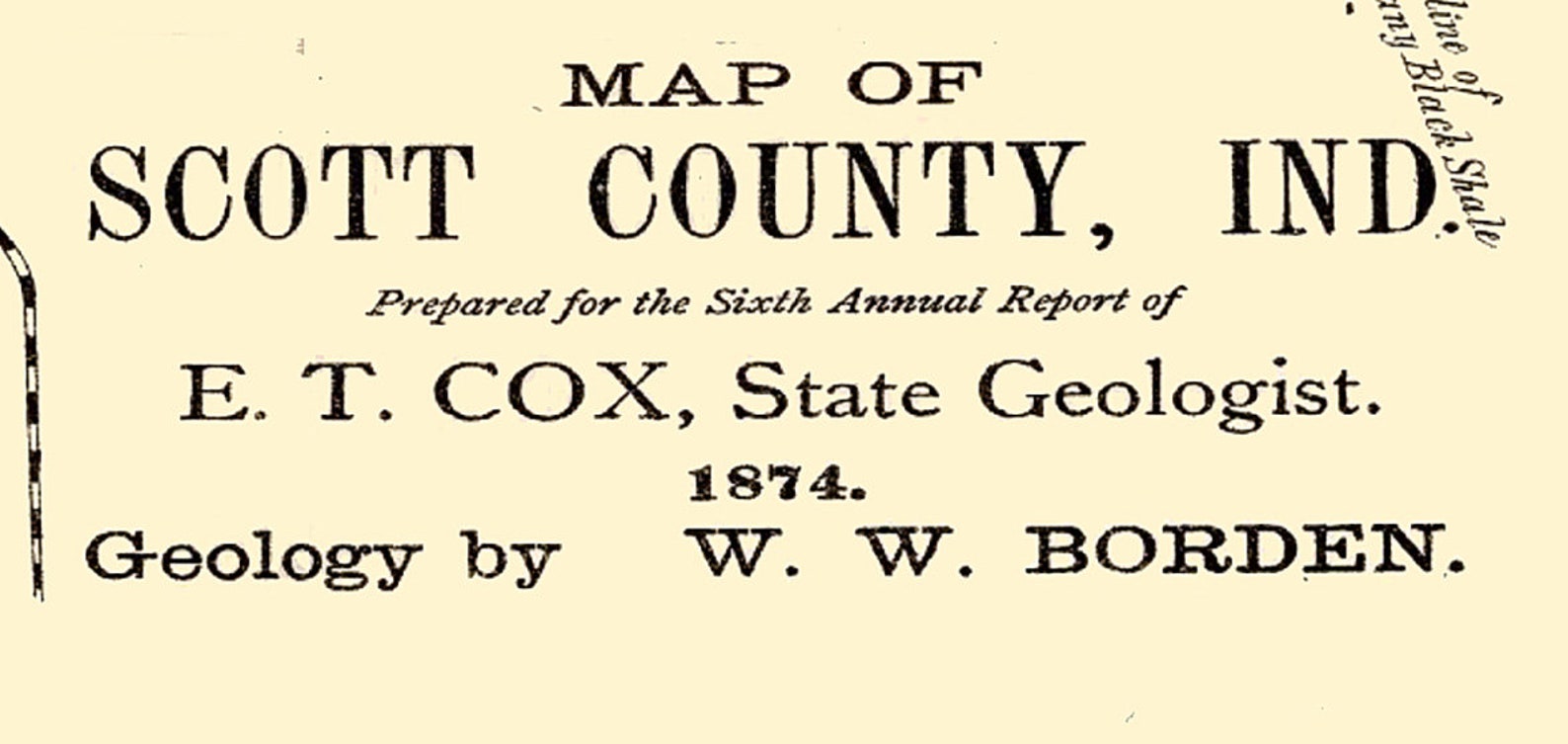 1874 Map of Scott County Indiana Etsy