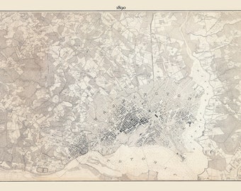 1890 Map of Washington DC