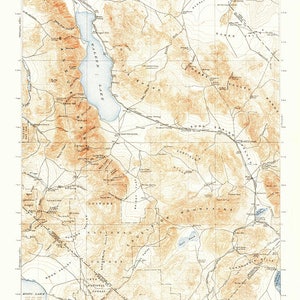 1909 Mappa topografica del quadrilatero di Hawthorne Nevada