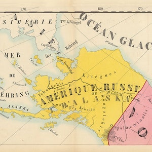 1844 Map of Alaska