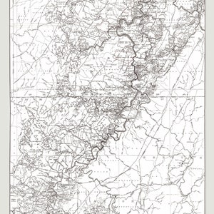 1939- Karte von Pittsburgh Coal Seam Propsvnylvania West Virginia