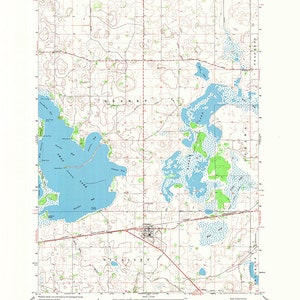 1965 Topo Karte von Nicolet Minnesota Quadrangle Swan Lake