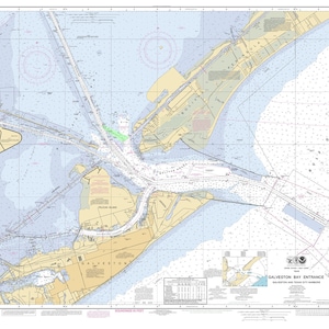 2011 Seekarte von Galveston Bay Texas