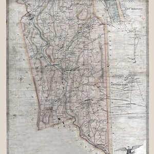 1853 Map of New Milford Litchfield County Connecticut