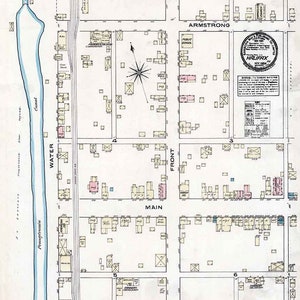 Mapa de la ciudad de 1884 del condado de Halifax Dauphin, Pensilvania