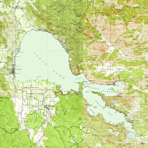 1938 Map of Clear Lake California