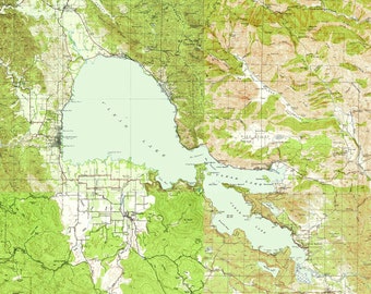 1938 Map of Clear Lake California